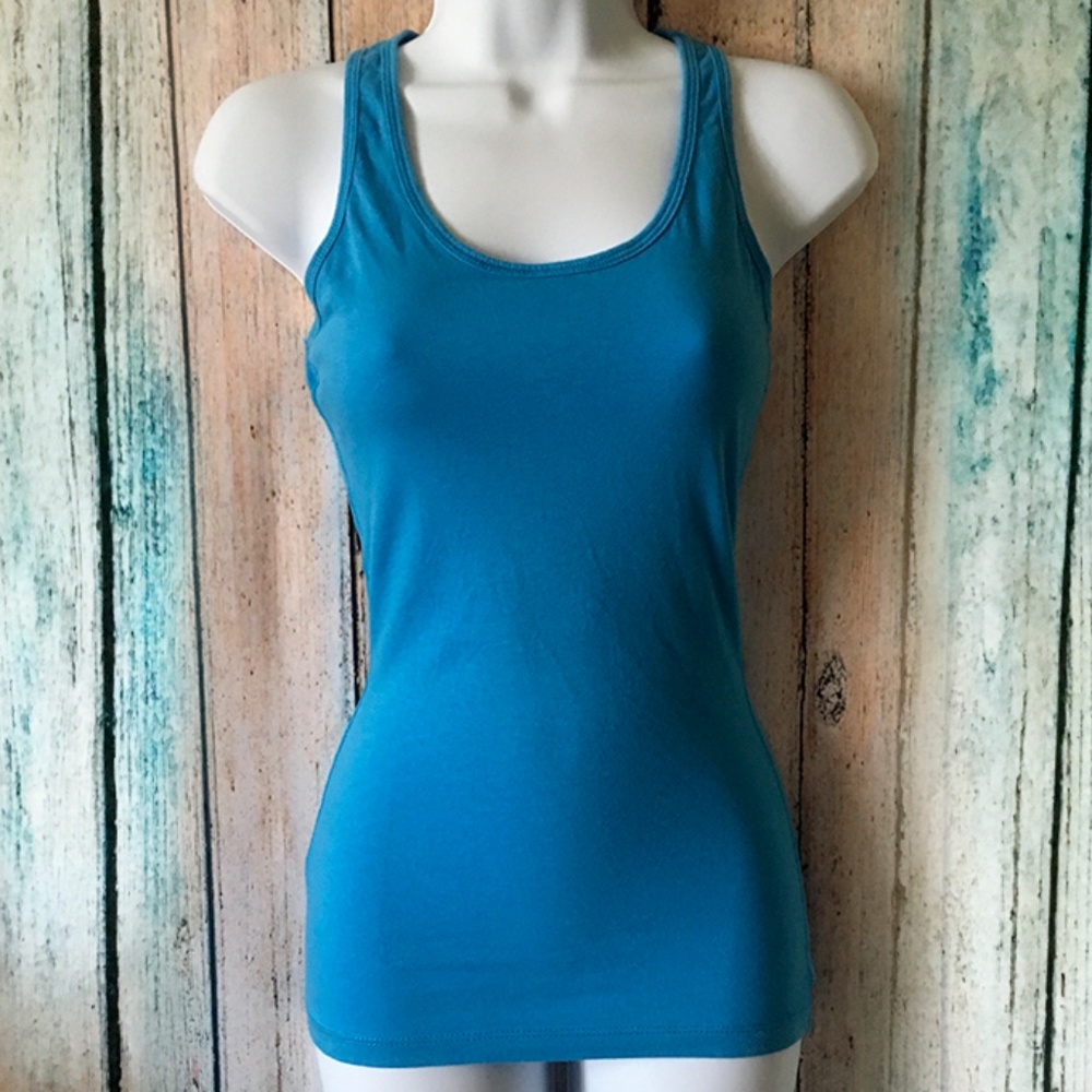 Tank Top Racer Back Light Blue T-Shirt